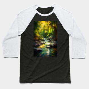 Magical Forest Camping - Enchanting Art Prints, Apparel, and Gear Baseball T-Shirt